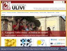 Tablet Screenshot of liceoulivi.it